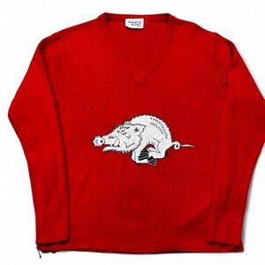 Vintage 70s/80s Arkansas Razorbacks collegiate sweater size S/M